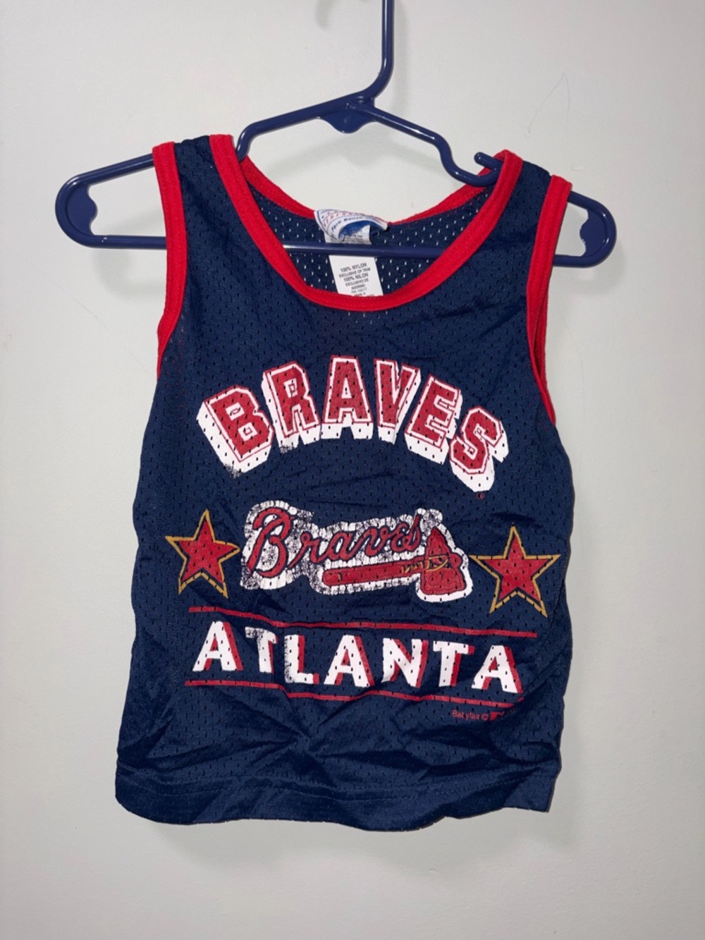 Park bench kids Atlanta braves baseball jersey boys 24 months